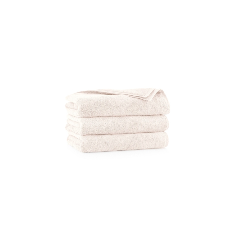 Ręcznik polski bawełniany 50x100 Kiwi / 500gsm - Ecru, poskładany